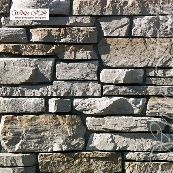 700-80 White Hills Облицовочный камень «Тевиот» (Teviot), серый, плоскостной.